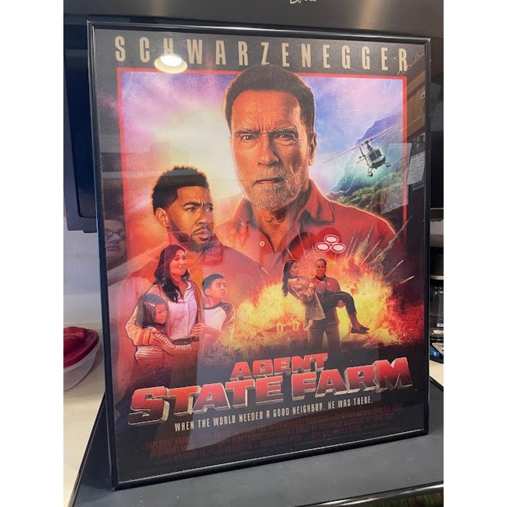 State Farm Agent State Farm Arnold Schwarzenegger Framed Poster 20x28 Promo